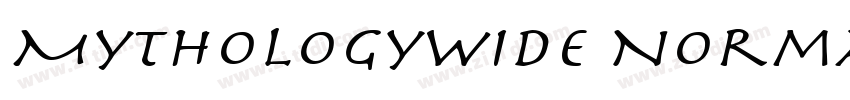 MythologyWide Normal字体转换
